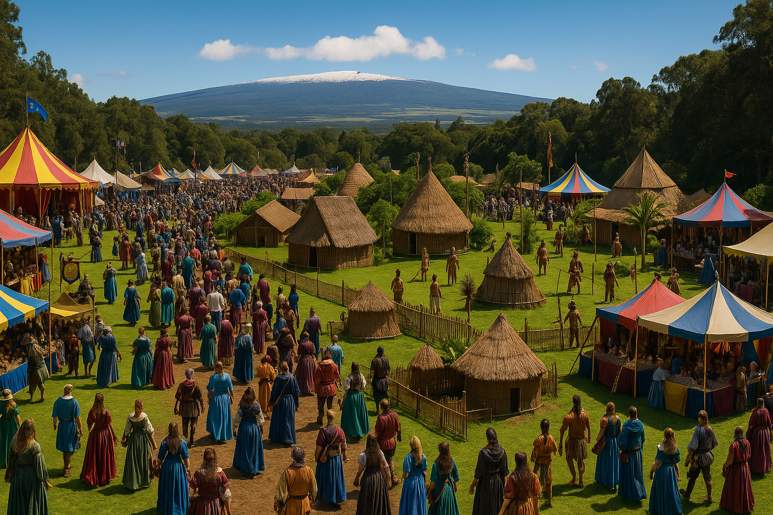 Volcano Renaissance Faire concept art